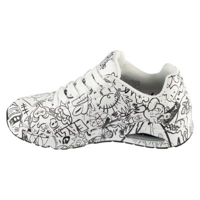 2. Skechers Uno - Process Sketch 183501-WBK Weiß 39,5
