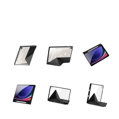 5. Dux Ducis Magi Hülle mit Stifthalter für Samsung Galaxy Tab S10 FE/S9/S9 FE - Schwarz