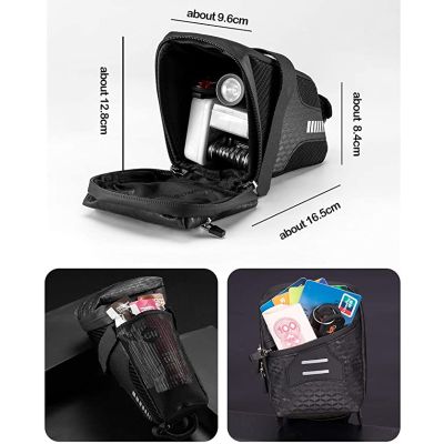 3. Rockbros Satteltasche 1,5 l, schwarz