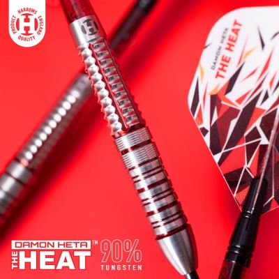 6. Harrows DAMON HETA 2 „The Heat“ Darts mit 90 % Stahlspitze