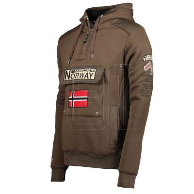 4. Geographical Norway Gymclass DB 054 M WW2487H/GN-Braun Sweatshirt