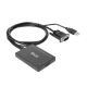 CLUB3D CAC-1720 Kabeladapter 0,6 m HDMI Typ A (Standard) VGA (D-Sub) + USB Schwarz