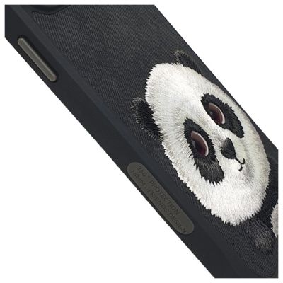 5. Nimmy Big Eyed Pet 2.0 Panda Hülle für iPhone 15 Pro - Schwarz