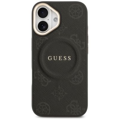 3. Guess Peony Hot Stamp MagSafe Case für iPhone 17 - Schwarz