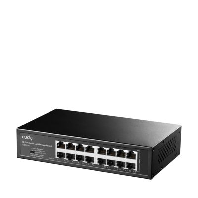 10. Switch CUDY GS1016E 16-Port Gigabit Light