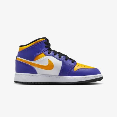 Air Jordan LA Lakers 1 MID (GS) Schuhe - DQ8423-517