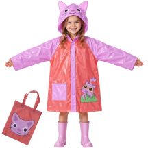 Regenponcho für Kinder, rosa, REDCLIFFS, Größe M