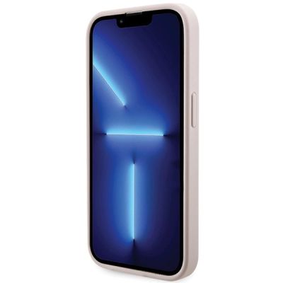 5. Guess 4G Printed Stripes MagSafe-Hülle für iPhone 15 Pro – Rosa