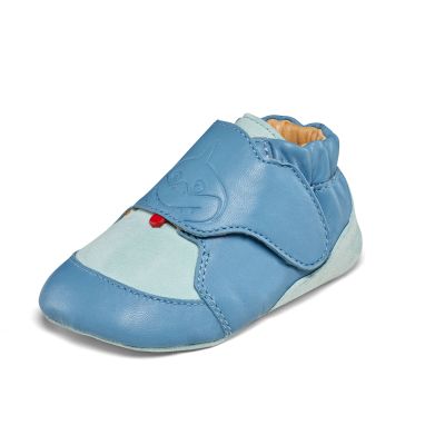 9. Affenzahn Crawly Shark Leder-Kriechschuhe (01257-30211)