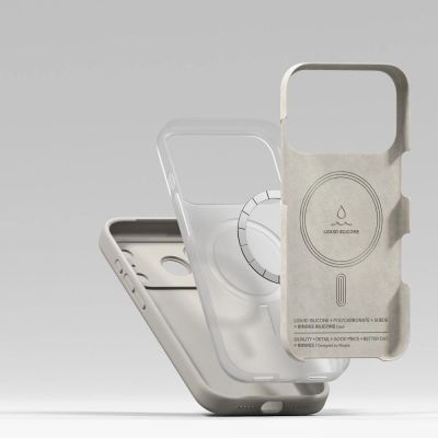 6. Ringke Silikon Magnetische MagSafe Hülle für iPhone 17 Pro - Beige