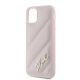 6. Karl Lagerfeld Diagonal Quilted Script Hülle für iPhone 11 / Xr – Rosa