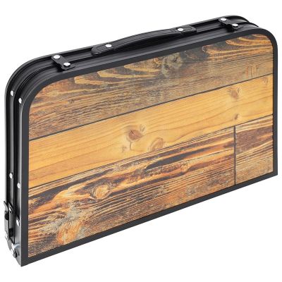 16. Klappbarer Campingtisch 60 x 45 x 25/56 cm, Holz