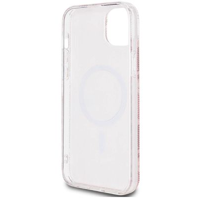 7. Guess IML GCube MagSafe Hülle für iPhone 15 / 14 / 13 – Rosa