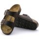 3. Birkenstock Arizona Nubuck Habana Narrow Brown Damen/Herren Flip-Flops (52533)