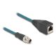 2. DeLOCK M12 X-codiertes 8-poliges Stecker-auf-RJ45-Buchsen-Adapterkabel, 50 cm lang