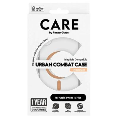4. CARE by PanzerGlass Flagship Case mit MagSafe für iPhone 16 Plus – Orange