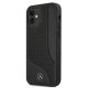 2. Mercedes Leder Perforated Area Case für iPhone 12 mini - Schwarz