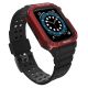 Schutzarmband für Apple Watch 38/40/41 mm Panzergehäuse-Armband - Schwarz, Rot