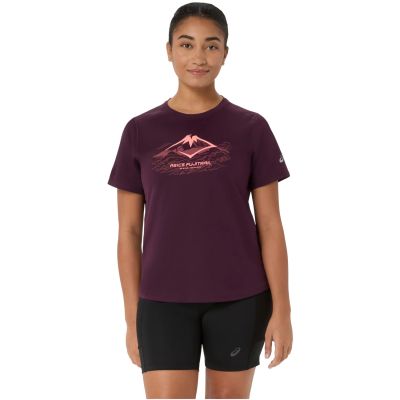 ASICS Fujitrail Logo SS Top 2012D432-501 Bordeauxrot L