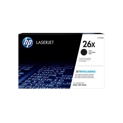 5. HP Schwarzer Toner HP 26X, HP26X=CF226X, 9000 Seiten