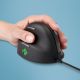 14. Ergonomische R-Go HE USB-Maus für Linkshänder, Schwarz/Silber