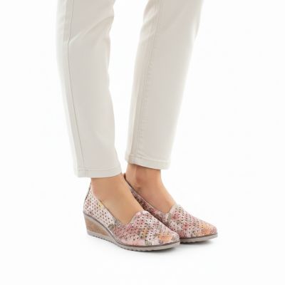 6. Damen-Keilschuhe mit Lochmuster, mehrfarbig, Potocki SZ12306