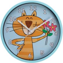 Kinderwanduhr 22,5 cm Katze