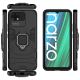 12. Ring Armor Tough Hybrid Case Cover + Magnethalter Realme Narzo 50A schwarz
