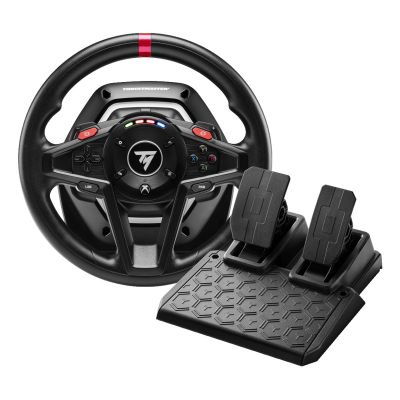 3. Thrustmaster T128 Schalthebel-Set, Lenkrad + Pedale, PC, Xbox, Handbremstaste, Ansichtstaste, Einstellungstaste, Richtungstasten, Menütaste, Share-Taste, Analog, 900°, kabelgebunden