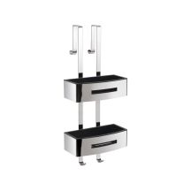 POSEIDON SHWR BASKET RECTANG POLISH/SCHWARZ