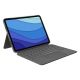 8. Logitech Combo Touch QWERTZ Deutscher Smart Connector Grau