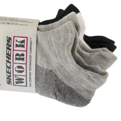 3. Skechers 3er-Pack Work Lowcut Damensocken S119052-GRBK Grau Einheitsgröße