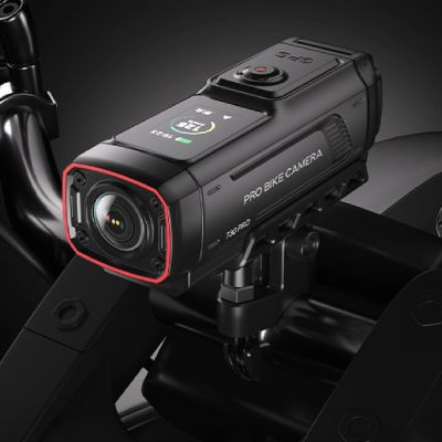 7. AKEEYO 730Pro 4K Lenker-Videorekorder Sportkamera für Fahrräder und Motorräder - Schwarz