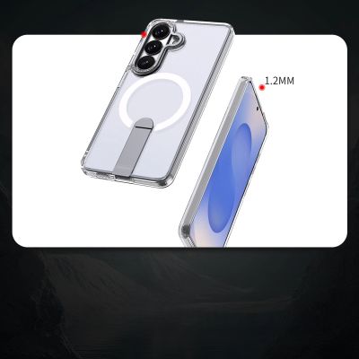 3. Hybrid Armor X Schutzhülle für Samsung Galaxy S26 mit Ständer, kompatibel mit MagSafe – Transparent