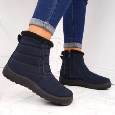 10. Waterproof snow boots with zipper NEWS W EVE181B navy blue