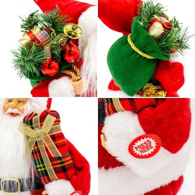 4. Dekorativer tanzender und singender Weihnachtsmann 28 cm MICA
