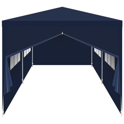 2. PE Garten-Cateringzelt-Pavillon 6x3M + 6 Wände Marineblau
