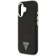 6. Guess Glitter Triangle Logo MagSafe Case für iPhone 17 - Schwarz