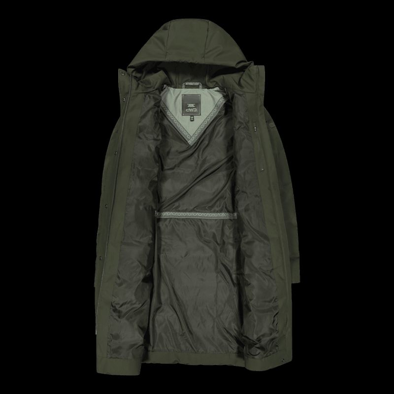 9. CMP Damen Kapuzenmantel isoliert wasserdicht grün (34K0096/F905)
