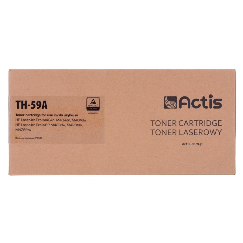 2. Actis TH-59A Toner (ersetzt HP CF259A; Supreme; 3.000 Seiten; Schwarz) mit Tonerstandüberwachungschip. Wir empfehlen, Software-Updates für den Drucker zu deaktivieren.