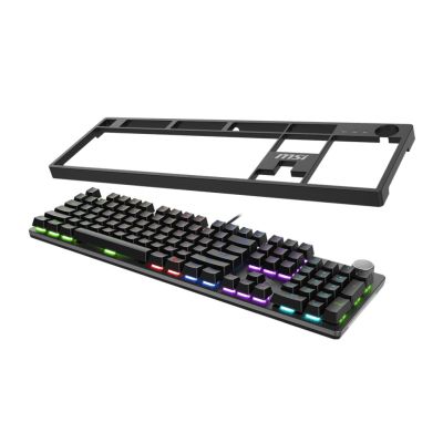 4. MSI FORGE GK320 RED Gaming USB QWERTY Tastatur Englisch Schwarz