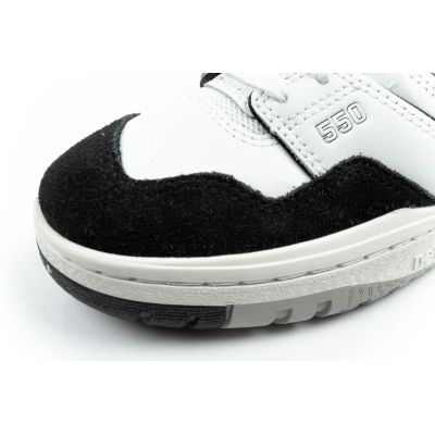 6. New Balance 550 Jugend-Sportschuhe, Sneaker aus Leder, modisch, schwarz-weiß