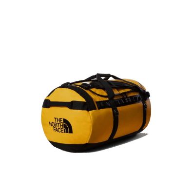 7. The North Face Base Camp Duffel L Sporttasche 95L Polyester Schwarz, Gelb
