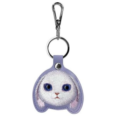 4. Nimmy Big Eyed Pet 2.0 Rabbit 3-in-1 Handytasche + Geldbörse + Tracker-Hülle, Lila