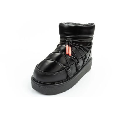 12. D.Franklin Damen Schneestiefel Winter Modische Isolierte Stiefeletten Schwarz
