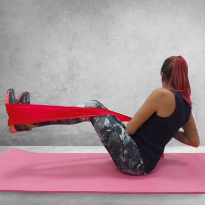 20. Fitness Profit Gummi 120*15*0,55 cm rot DK 2227