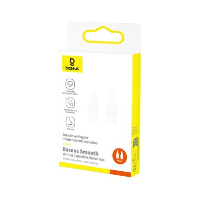 2. Baseus Ersatzspitzen für kapazitive Stifte mit sanftem Schreibgefühl, 2 Stück – Weiß