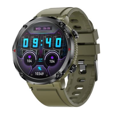 2. Gravity GT21-7 Smartwatch + Schwarzes Silikonarmband