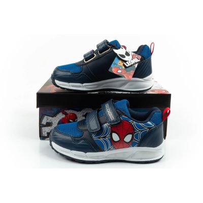 10. Leomil Kinder-Sportschuhe Spiderman Sneaker, leicht, mit Klettverschluss, schwarz/blau