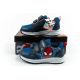 10. Leomil Kinder-Sportschuhe Spiderman Sneaker, leicht, mit Klettverschluss, schwarz/blau